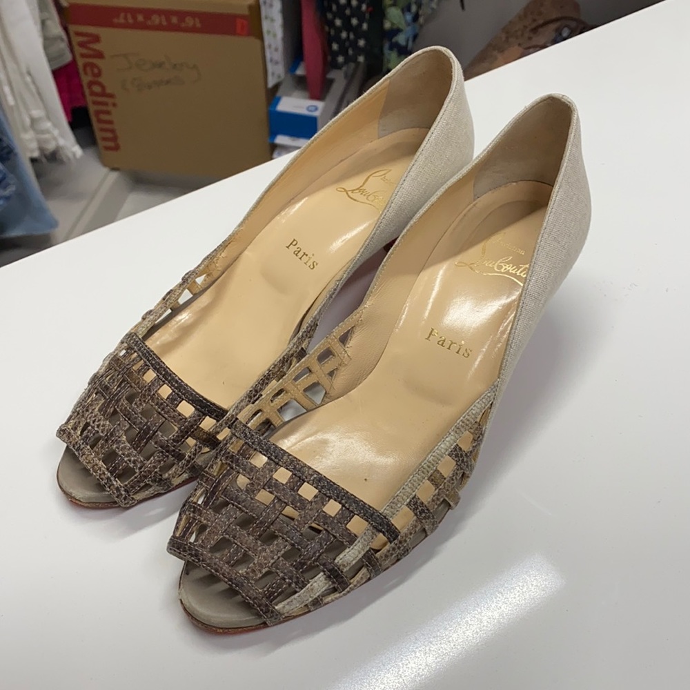 Christian Louboutin low heel shoes